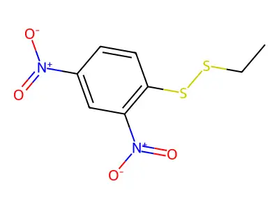 Disulfide, 2,4-dinitrophenyl ethyl structure