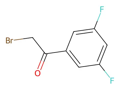 2-Bromo-1-(3,5-difluorophenyl)ethanone structure