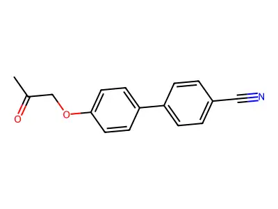 4'-(2-Oxopropoxy)-[1,1'-biphenyl]-4-carbonitrile structure