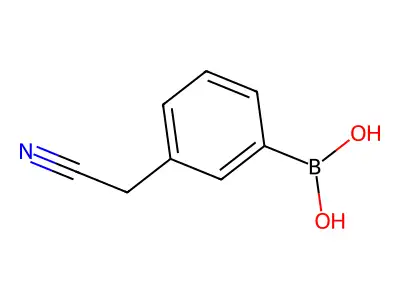 3-Cyanomethylphenylboronic acid structure