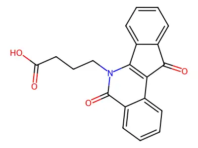 4-(5,11-Dioxo-5H-indeno(1,2-C)isoquinolin-6(11H)-YL)butanoate structure