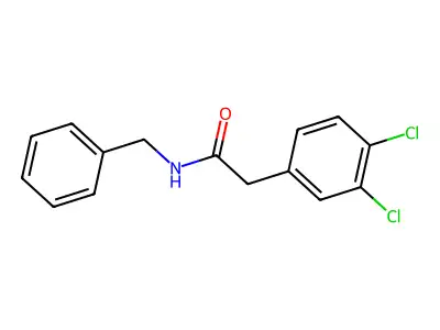 N-benzyl-2-(3,4-dichlorophenyl)acetamide structure