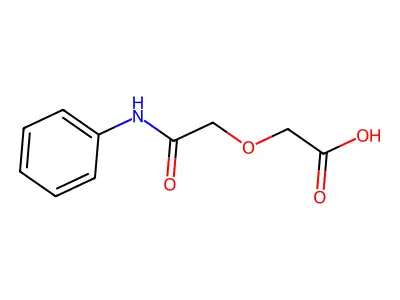 (2-Anilino-2-oxoethoxy)acetic acid structure