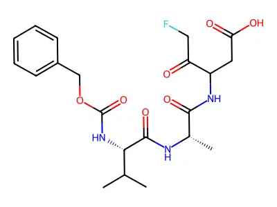 Z-Val-Ala-DL-Asp-Fluoromethylketone structure