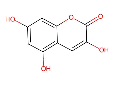 2H-1-Benzopyran-2-one, 3,5,7-trihydroxy- structure