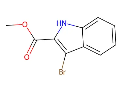 methyl 3-bromo-1H-indole-2-carboxylate structure