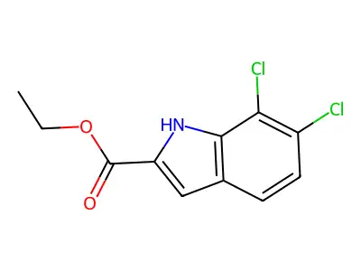 ethyl 6,7-dichloro-1H-indole-2-carboxylate structure