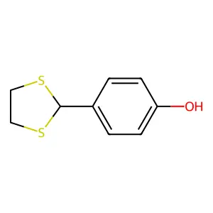2-(4-羟基苯基)-1,3-二硫杂环戊烷 structure