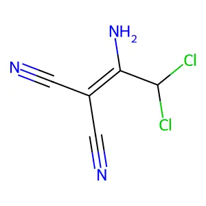 (1-amino-2,2-dichloroethylidene)propanedinitrile structure