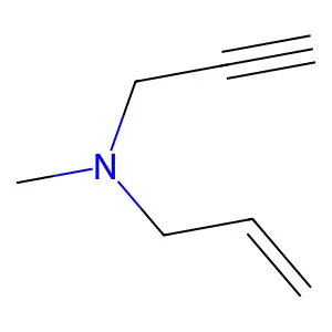 N-(2-Propenyl)-N-(2-propynyl)-N-methylamine structure
