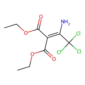 Diethyl 2-(1-amino-2,2,2-trichloroethylidene)malonate structure