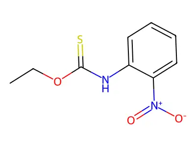 O-ethyl N-(2-nitrophenyl)carbamothioate structure