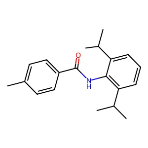 N-(2,6-diisopropylphenyl)-4-methylbenzamide structure