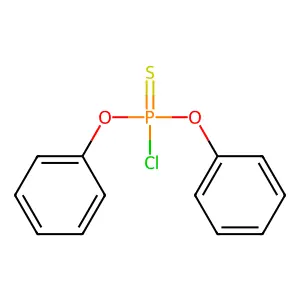 O,O-diphenyl phosphorochloridothioate structure