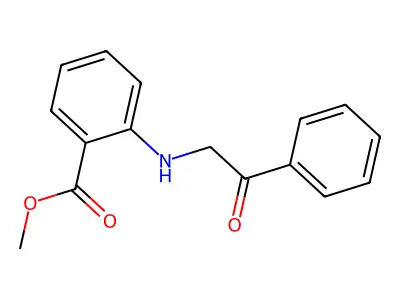 Methyl 2-[(2-oxo-2-phenylethyl)amino]benzoate structure