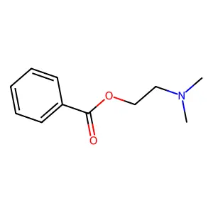 2-Dimethylaminoethyl benzoate structure