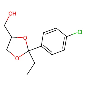 1,3-Dioxolane-4-methanol, 2-(p-chlorophenyl)-2-ethyl- structure