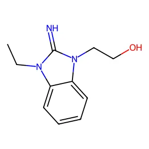2-(3-ethyl-2-imino-2,3-dihydro-1H-benzimidazol-1-yl)ethanol structure