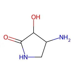 (3R,4S)-4-amino-3-hydroxypyrrolidin-2-one structure