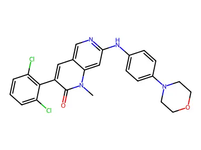1,6-naphthyridin-2(1H)-one deriv. 7v structure