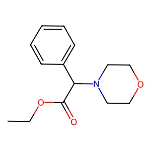 Ethyl alpha-phenyl-4-morpholineacetate structure