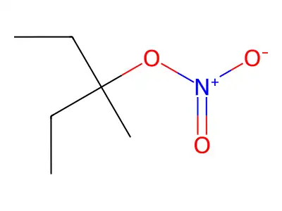 3-Pentanol, 3-methyl-, 3-nitrate structure