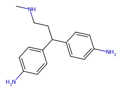 Aniline, 4,4-(3-(methylamino)propylidene)di- structure