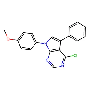 4-Chloro-7-(4-methoxy-phenyl)-5-phenyl-7H-pyrrolo[2,3-d]pyrimidine structure