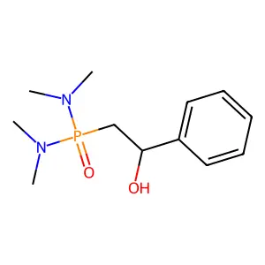 2-[Bis(dimethylamino)phosphoryl]-1-phenylethanol structure