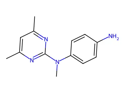 N-(4,6-Dimethylpyrimidin-2-yl)-N-methylbenzene-1,4-diamine structure