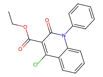 Ethyl 4-chloro-2-oxo-1-phenyl-1,2-dihydroquinoline-3-carboxylate structure