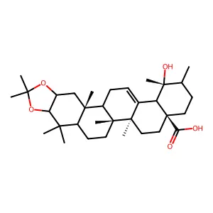 Euscaphic acid 2,3-monoacetonide structure