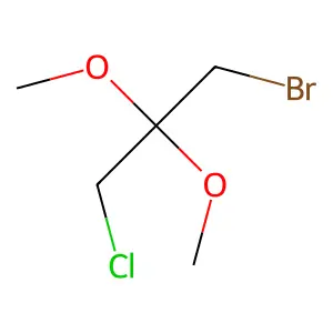 1-Bromo-3-chloro-2,2-dimethoxypropane structure