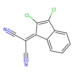 Propanedinitrile, (2,3-dichloro-1H-inden-1-ylidene)- structure