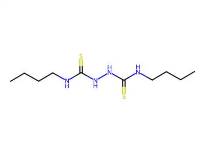 N,N'-dibutylhydrazine-1,2-dicarbothioamide structure