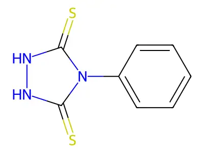 4-Phenyl-1,2,4-triazolidine-3,5-dithione structure
