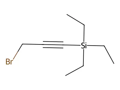 3-Bromo-1-(triethylsilyl)-1-propyne structure