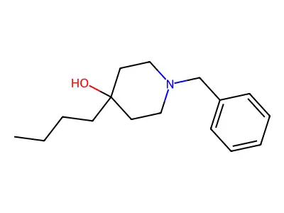1-Benzyl-4-butylpiperidin-4-ol structure