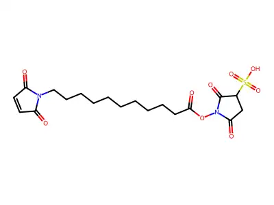 11-Maleimidoundecanoic Acid Sulfo-N-Succinimidyl Ester (~90%) structure