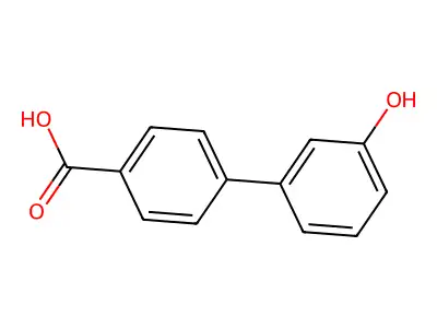 3'-Hydroxybiphenyl-4-carboxylic acid structure