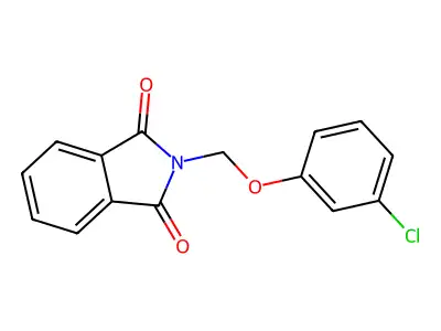 2-[(3-Chlorophenoxy)methyl]isoindole-1,3-dione structure
