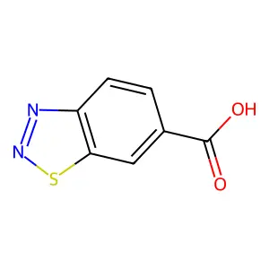 1,2,3-Benzothiadiazole-6-carboxylic acid structure