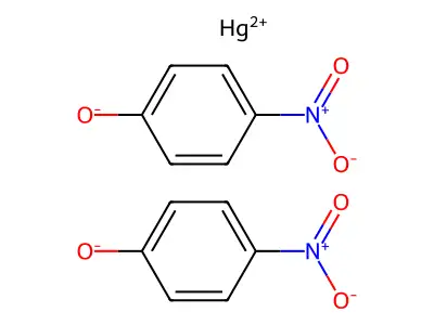 Mercury bis(4-nitrophenolate) structure