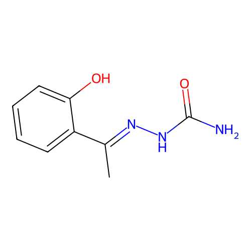 o-Hydroxyacetophenone semicarbazone structure