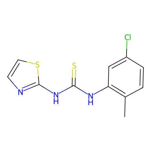 1-(5-Chloro-2-methyl-phenyl)-3-(thiazol-2-yl)-thiourea structure