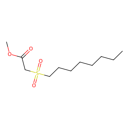 Methyl 2-octylsulfonylacetate structure