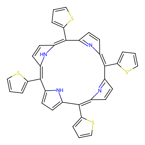 5,10,15,20-Tetra(thiophen-2-yl)porphyrin structure