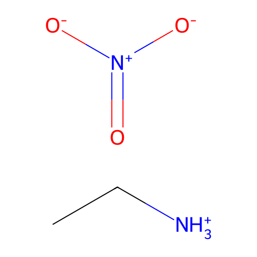 乙胺硝酸鹽 structure