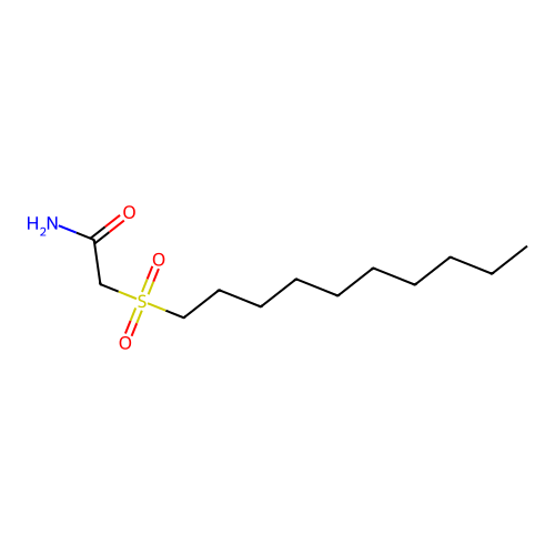 2-癸磺酰基乙酰胺 structure