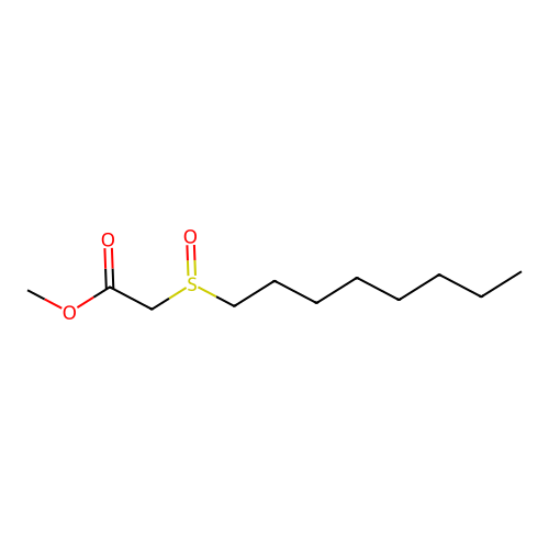 Methyl 2-octylsulfinylacetate structure